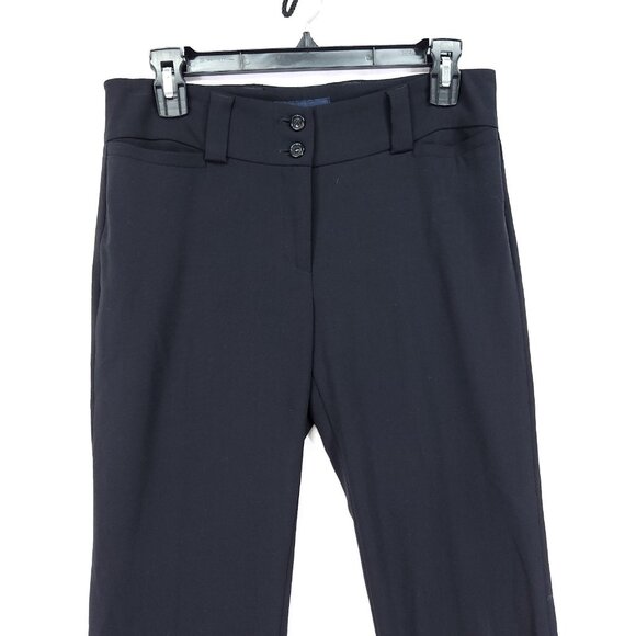 Piazza Sempione Pants Womens 40 Chelsea Black Wool Blend Made Italy Straight Leg - Picture 11 of 13